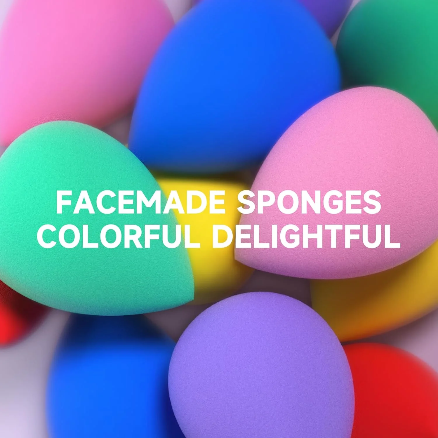 Huauoo 6 Pcs Makeup Sponges Set, Makeup Sponges for Foundation, Latex Free Beauty Sponges, Multiple Colors - Image 3