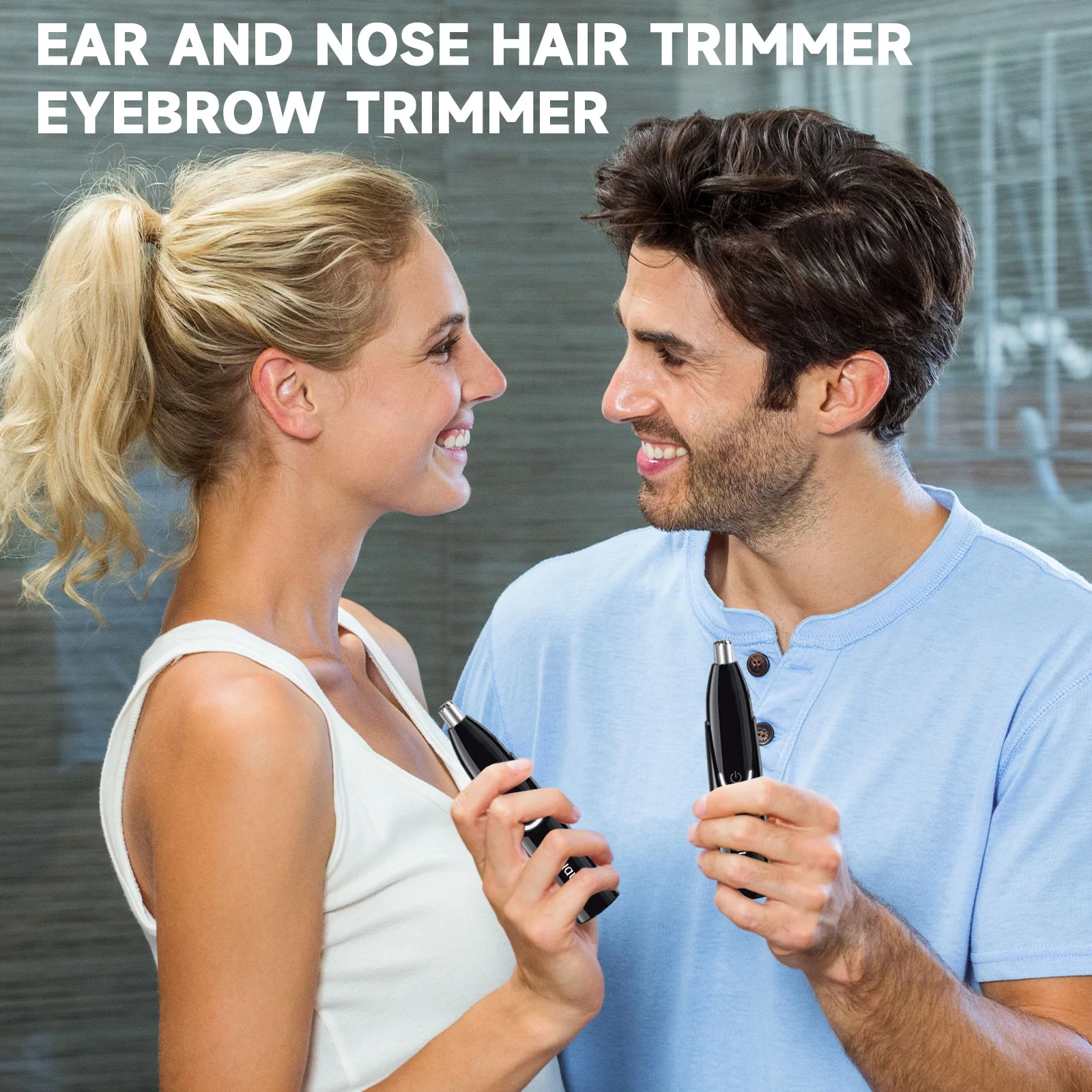 Huauoo Rechargeable Nose and Ear Trimmer, Unisex, Black - Image 5