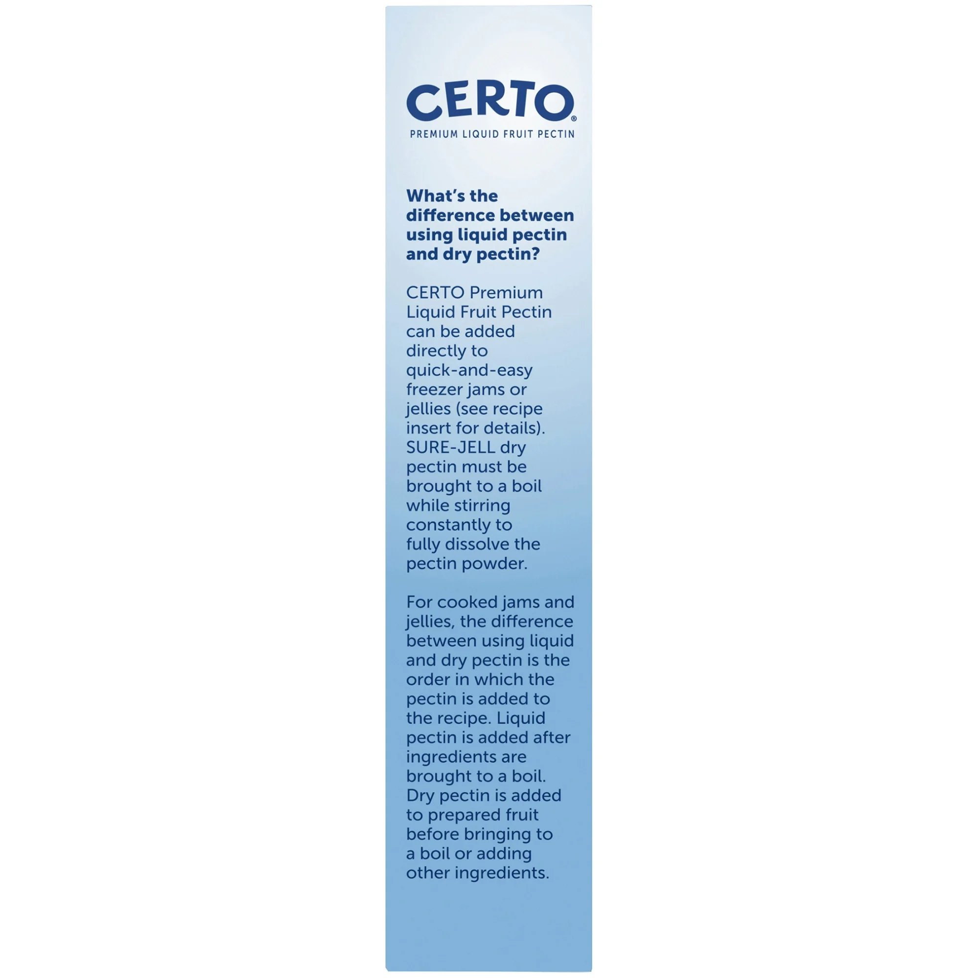 Certo Premium Liquid Fruit Pectin, 2 Count packs, No Known Allergens, 6 oz, Box - Image 12