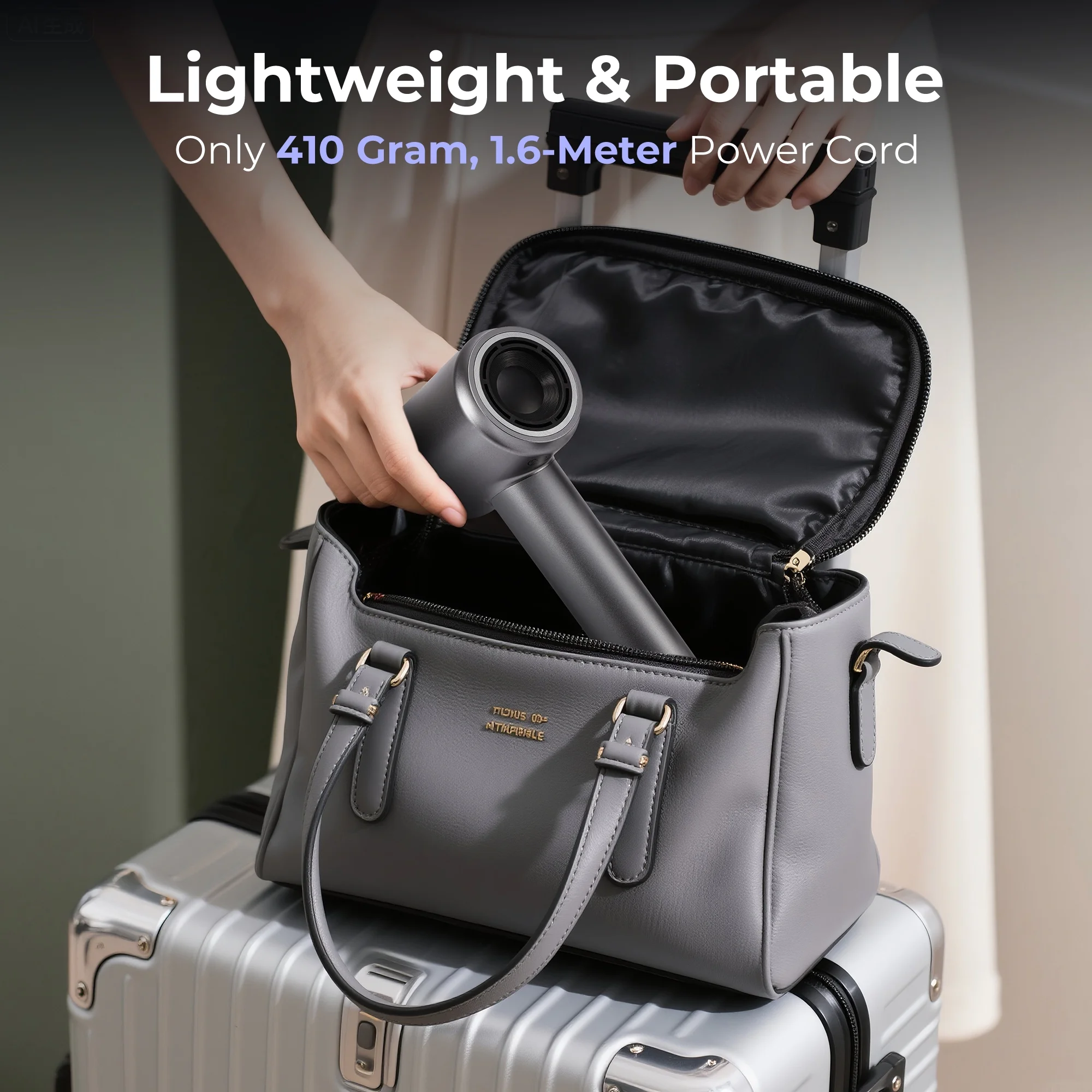 Dygoophy® Leafless High-Speed Hair Dryer - 1500W Brushless Motor, Ionic Technology, Smart Temperature Control, Cold and Hot Air Alternating, Perfect for Home and Salon Use - Image 3