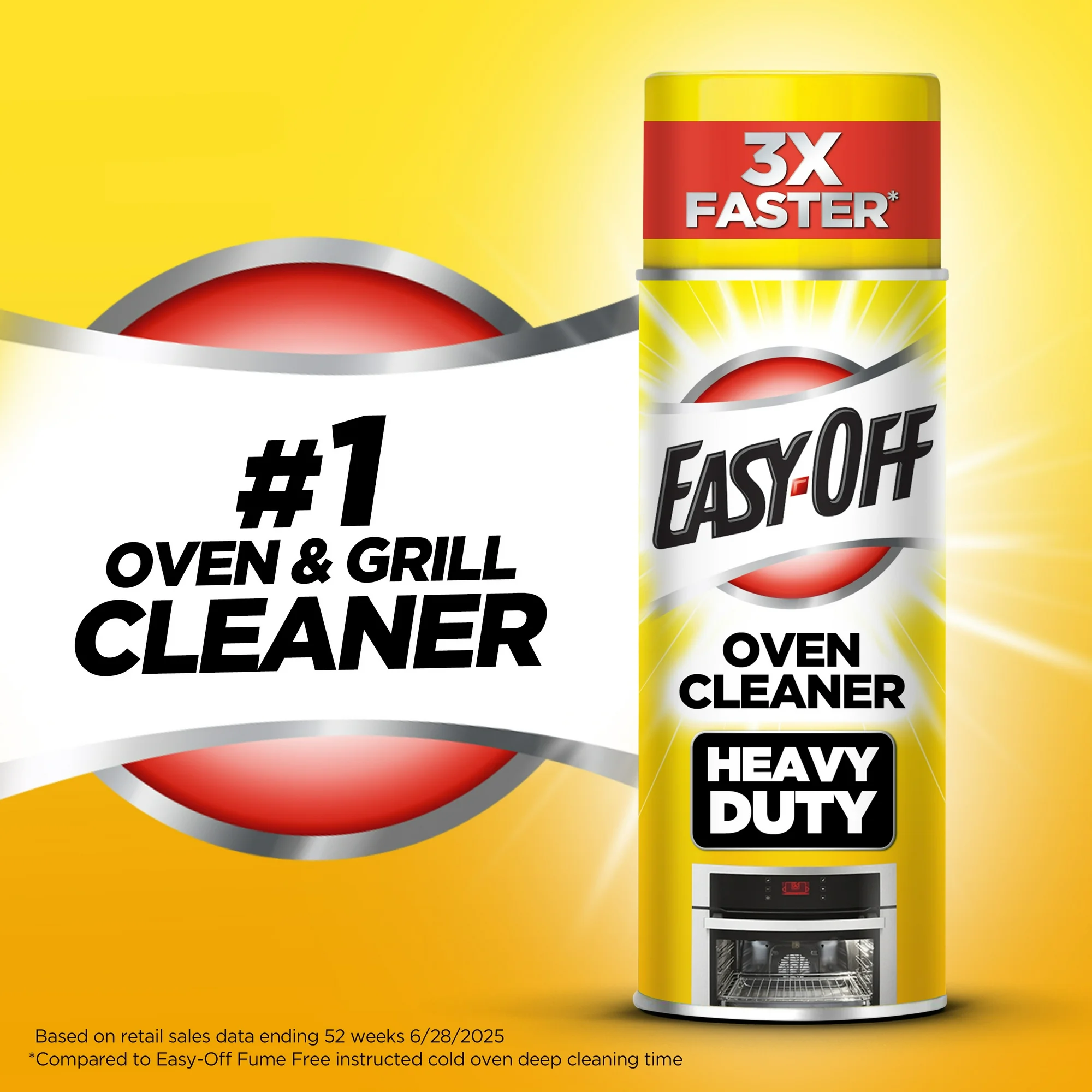 Easy-Off Heavy Duty Oven Cleaner and Degreaser Foam Spray, 14.5oz - Image 3