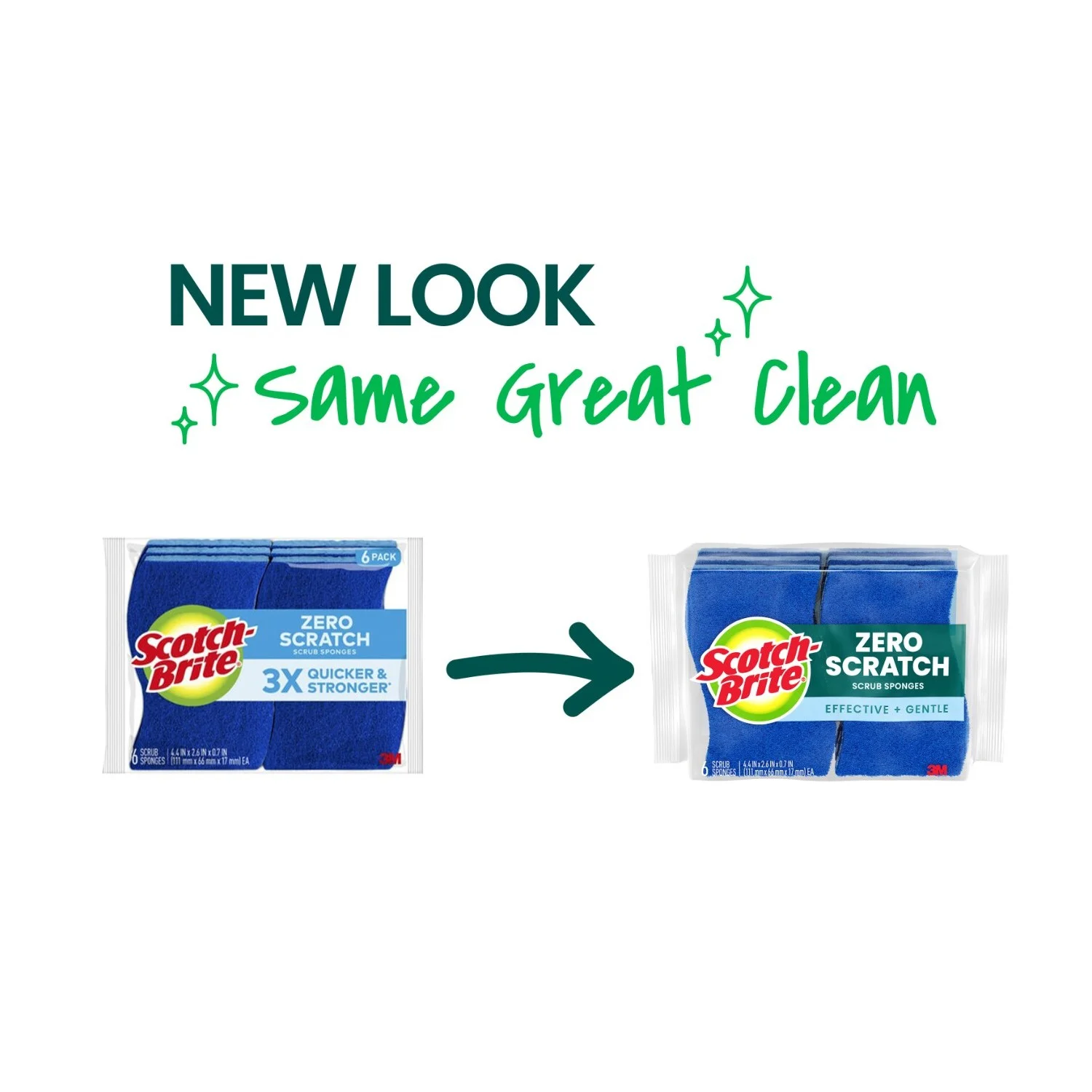 Scotch-Brite Non-Scratch, Zero Scratch Scrub Sponges, 6 Sponges - Image 3