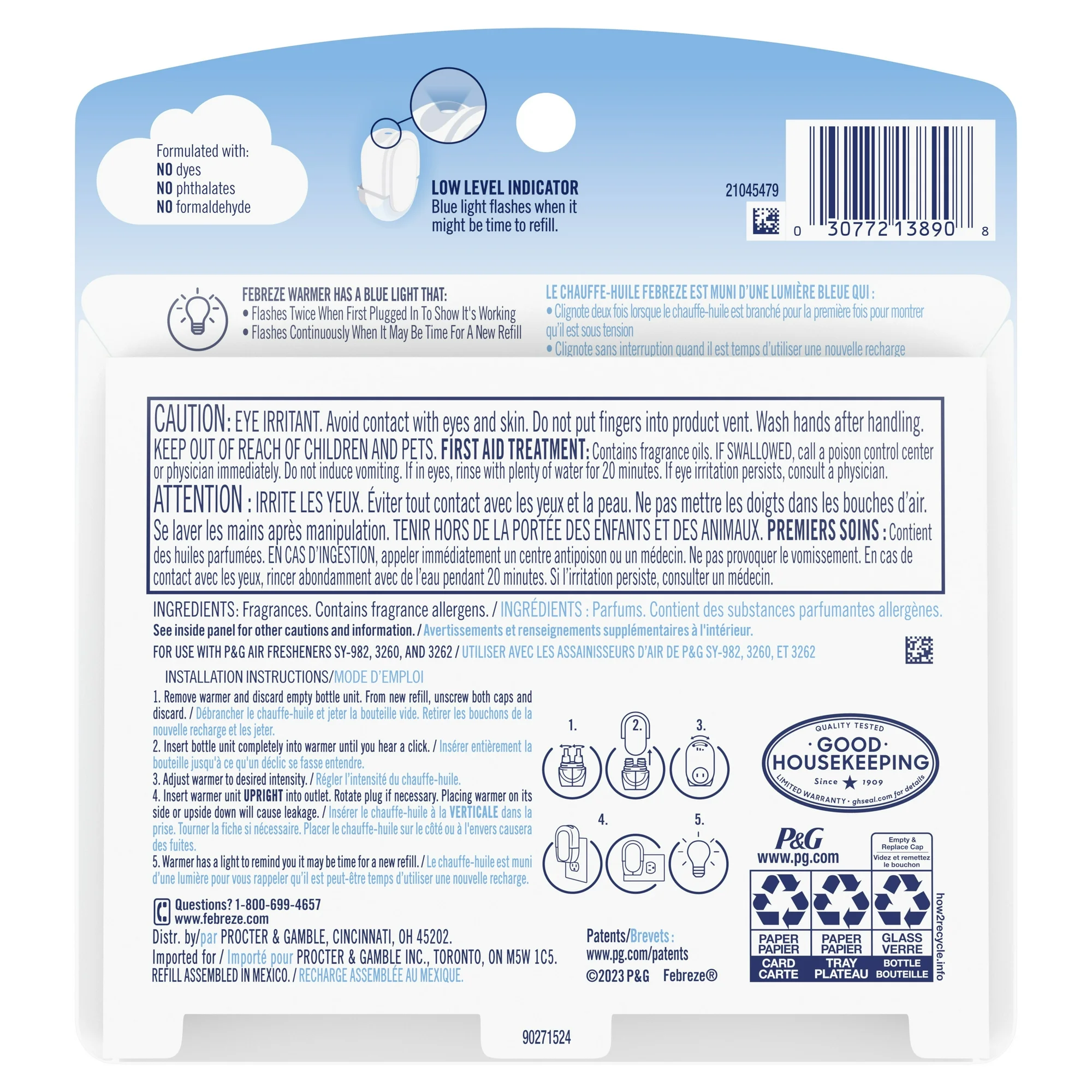 Febreze Plug Refill Odor-Fighting Air Freshener Sea Salt Caramel & Maple Scent, 3 Ct 0.87 fl oz Each - Image 14