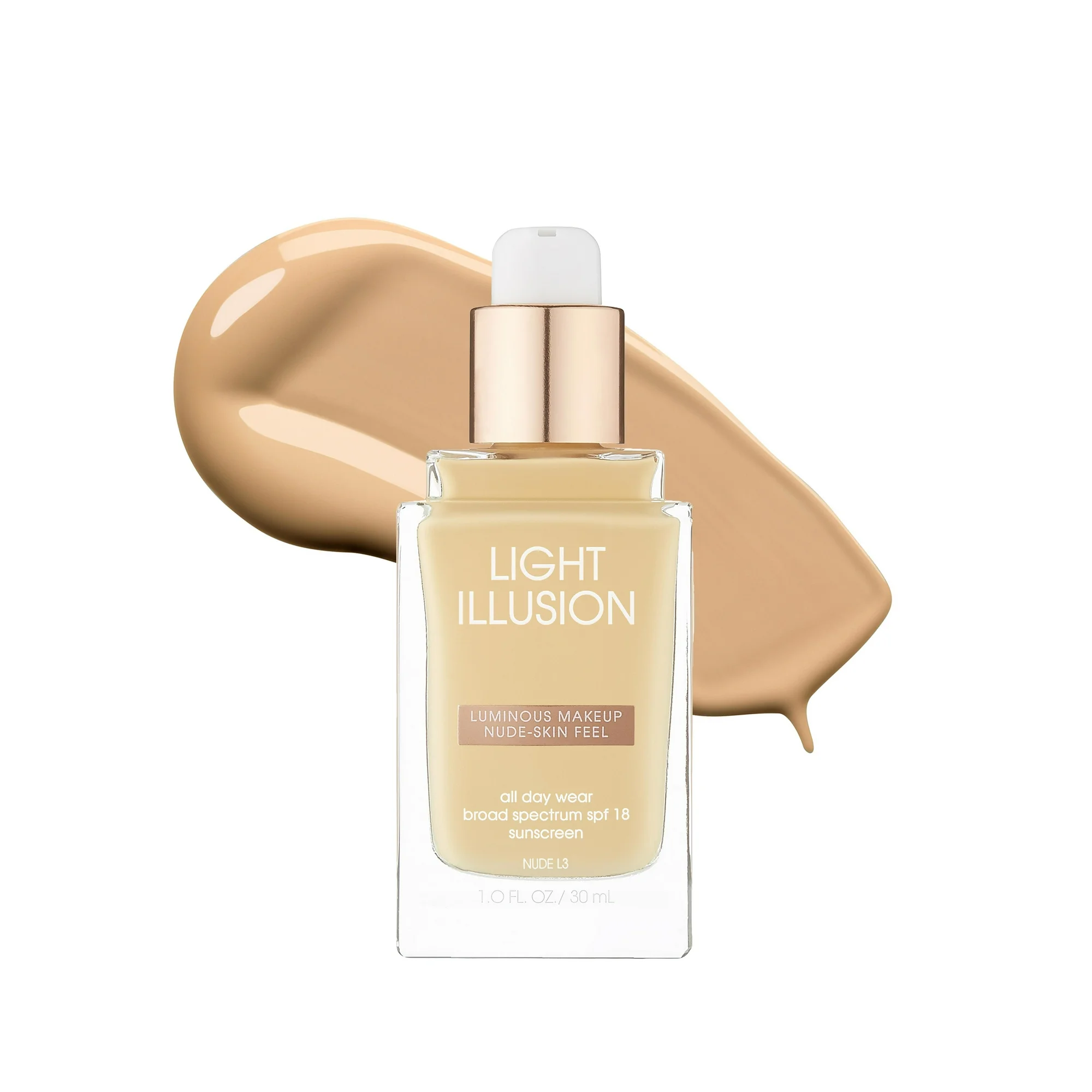 FLOWER Beauty Light Illusion Foundation - Nude - Image 3