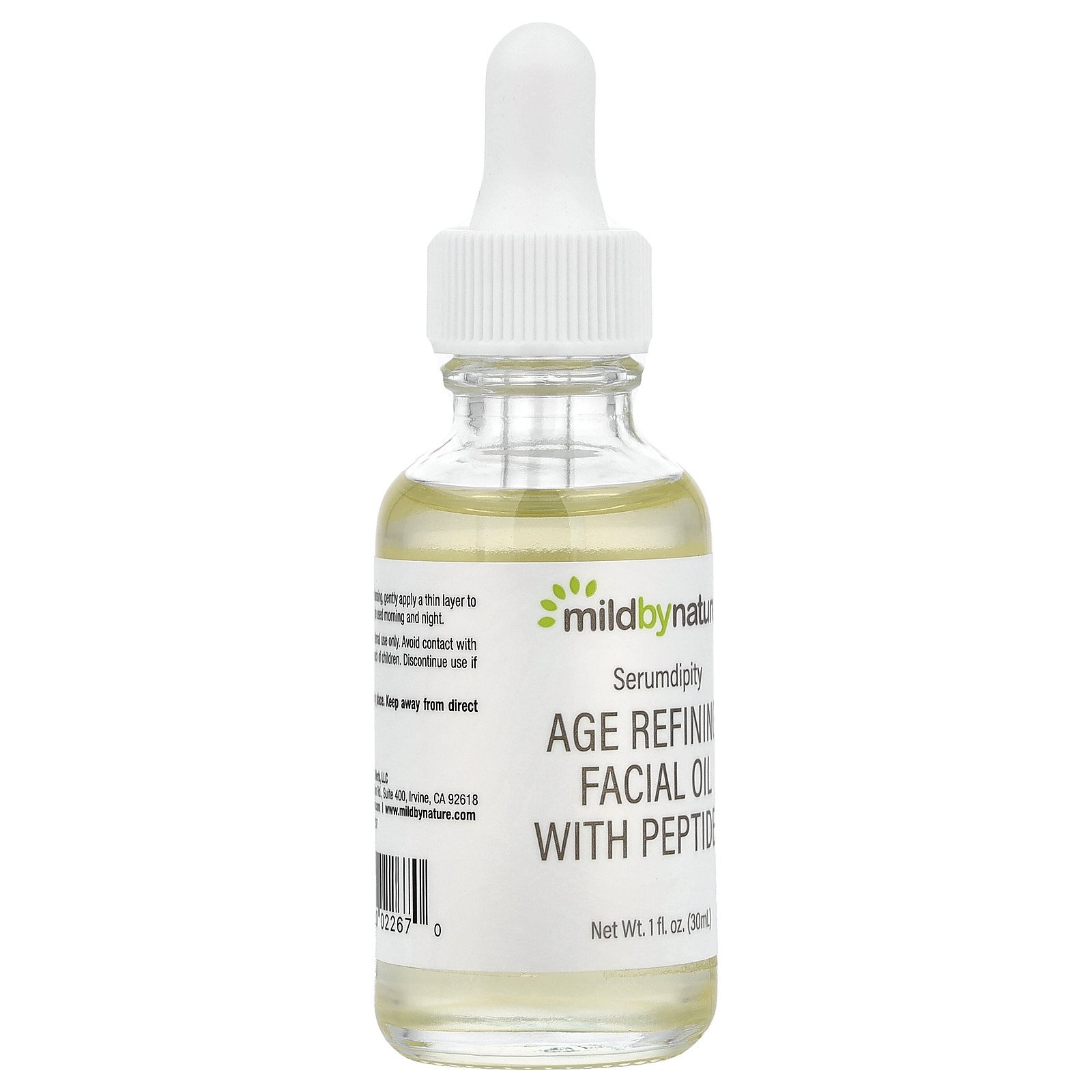 Mild By Nature Serumdipity, Age Refining Facial Oil with Peptides, 1 fl oz (30 ml) - Image 2