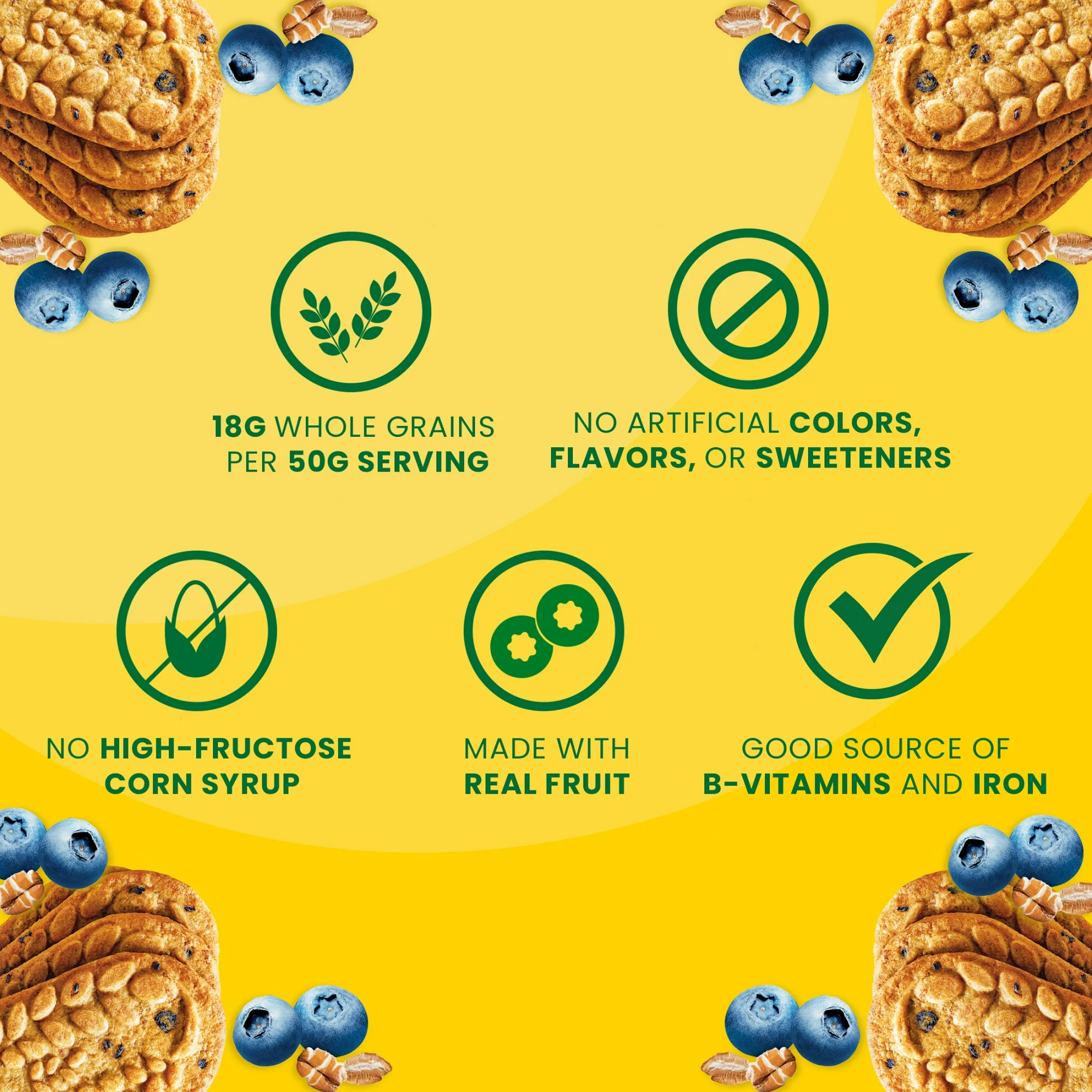 belVita Breakfast Bars Biscuits, Blueberry, 5 Packs (4 Biscuits Per Pack) - Image 4