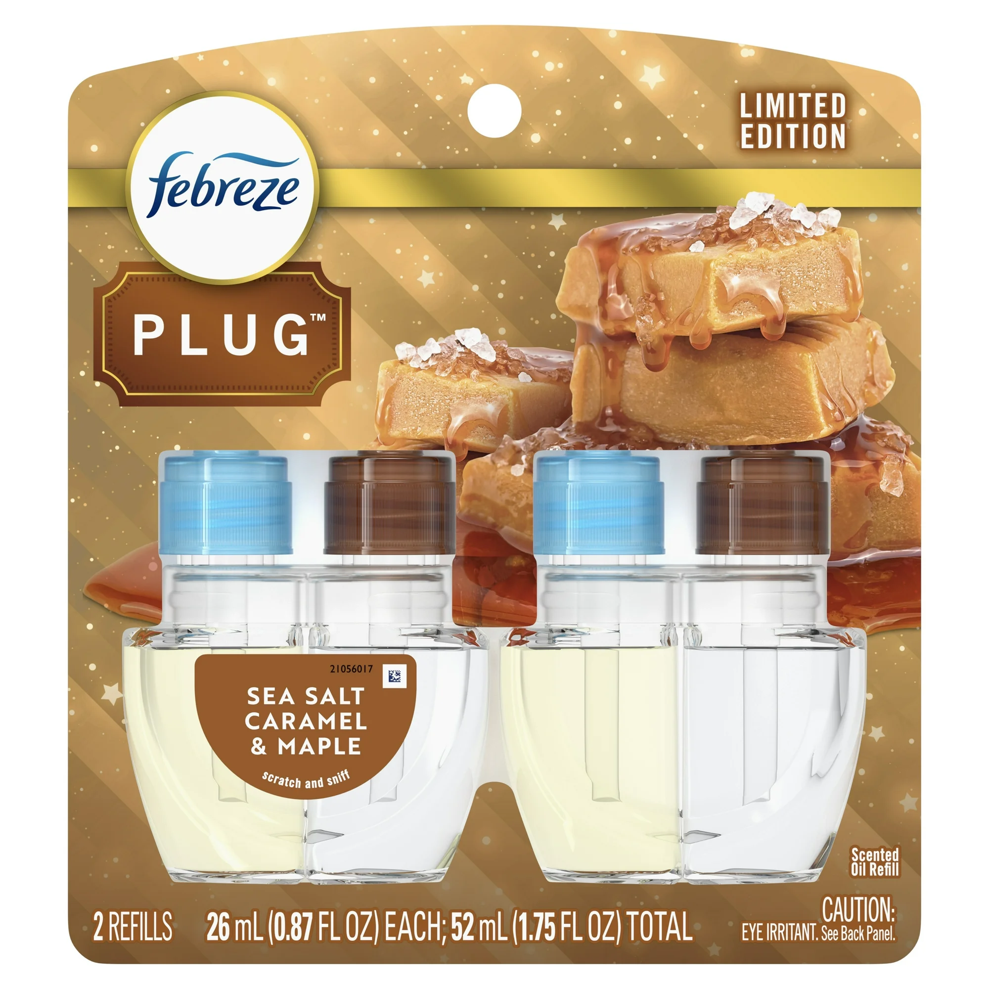 Febreze Plug Refill Odor-Fighting Air Freshener Sea Salt Caramel & Maple Scent, 3 Ct 0.87 fl oz Each - Image 13