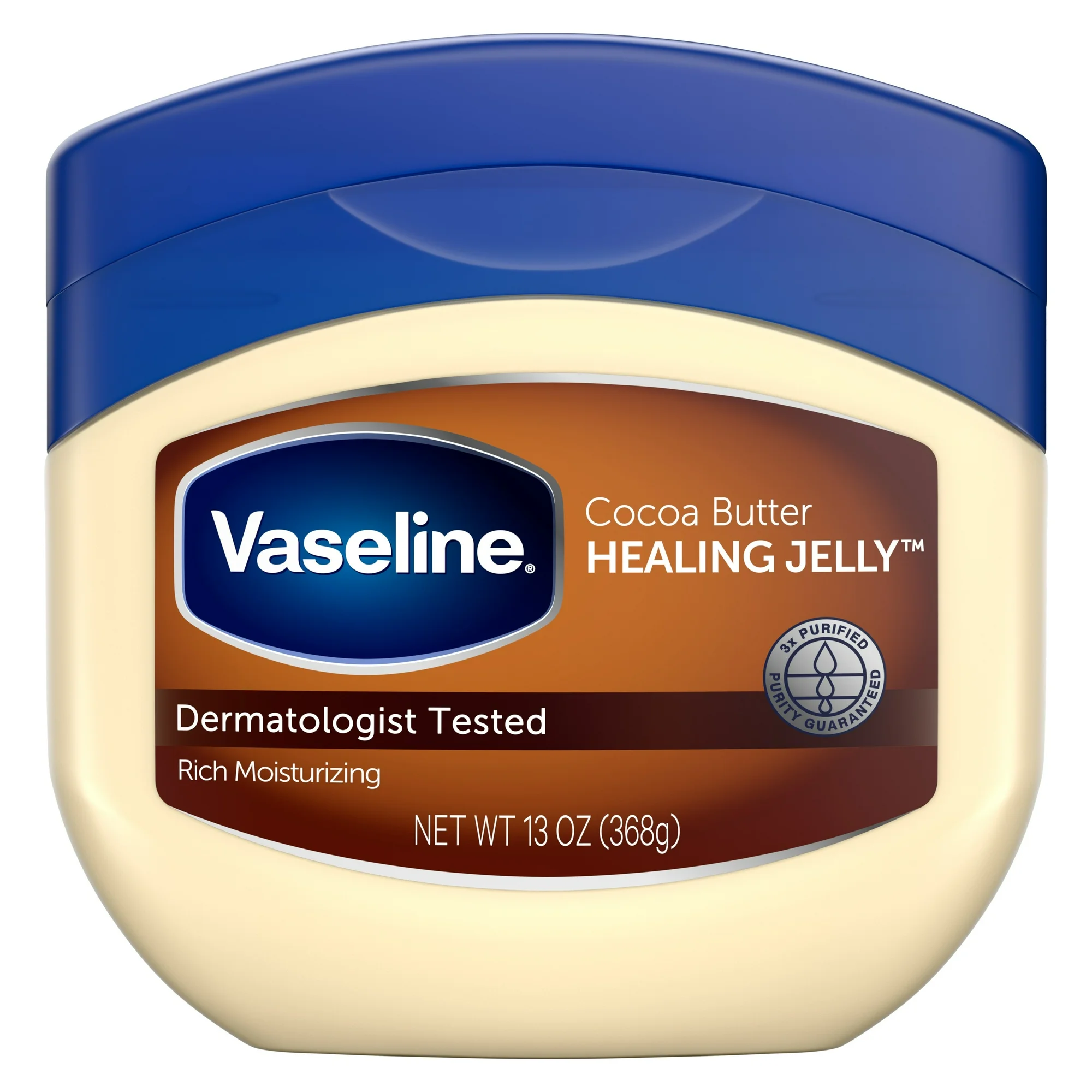 Vaseline Rich Moisturizing Cocoa Butter Healing Petroleum Jelly for Dry Skin, 13 oz - Image 3