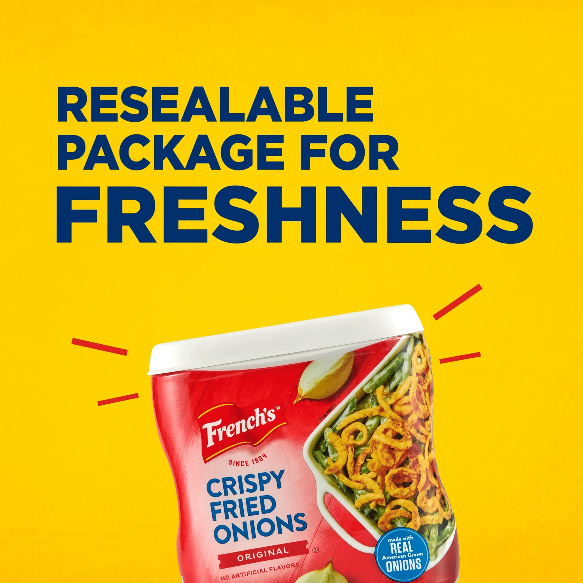 French's Non-GMO Kosher Original Crispy Fried Onions, 6.0 oz Can - Image 3