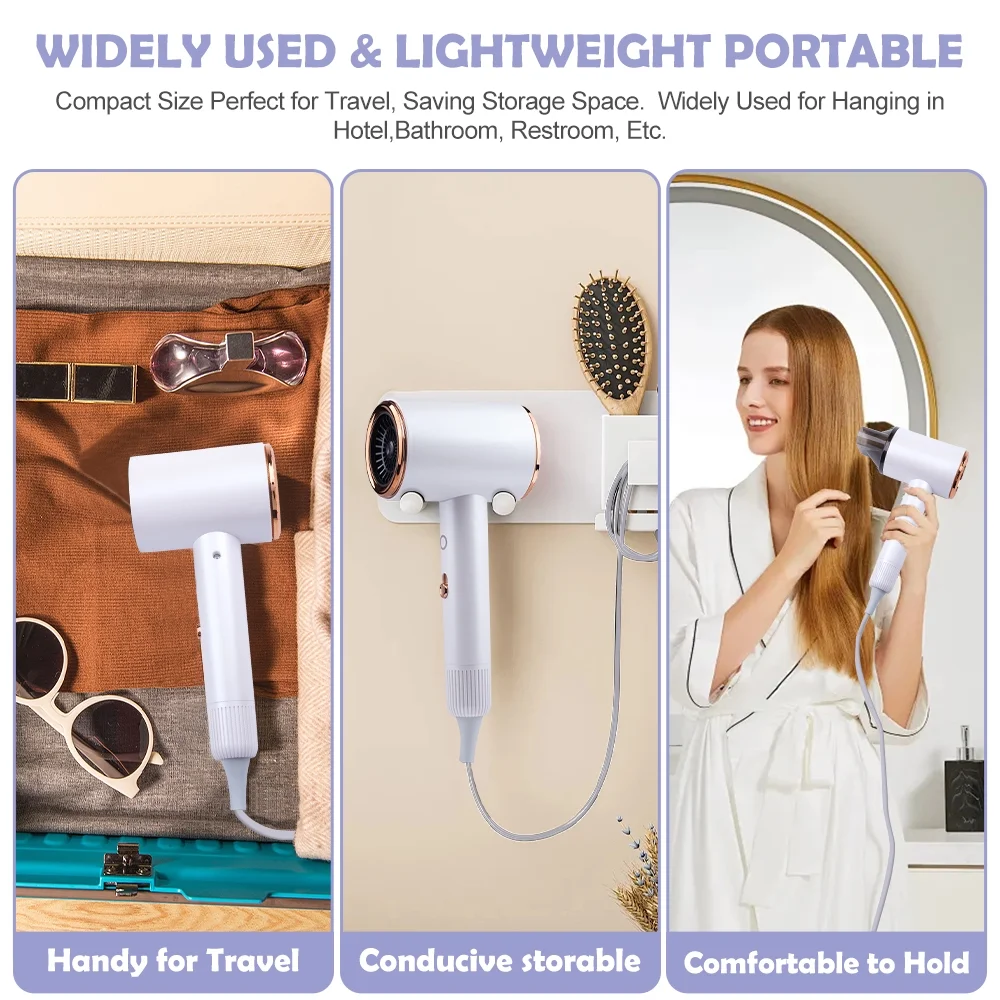 Ionic Hair Dryer, 2100W Professional Blow Dryer, Negative Ion Technolog Drying with 3 Heating, 2 Speed, 2 Nozzle for Home Salon Travel - Image 9