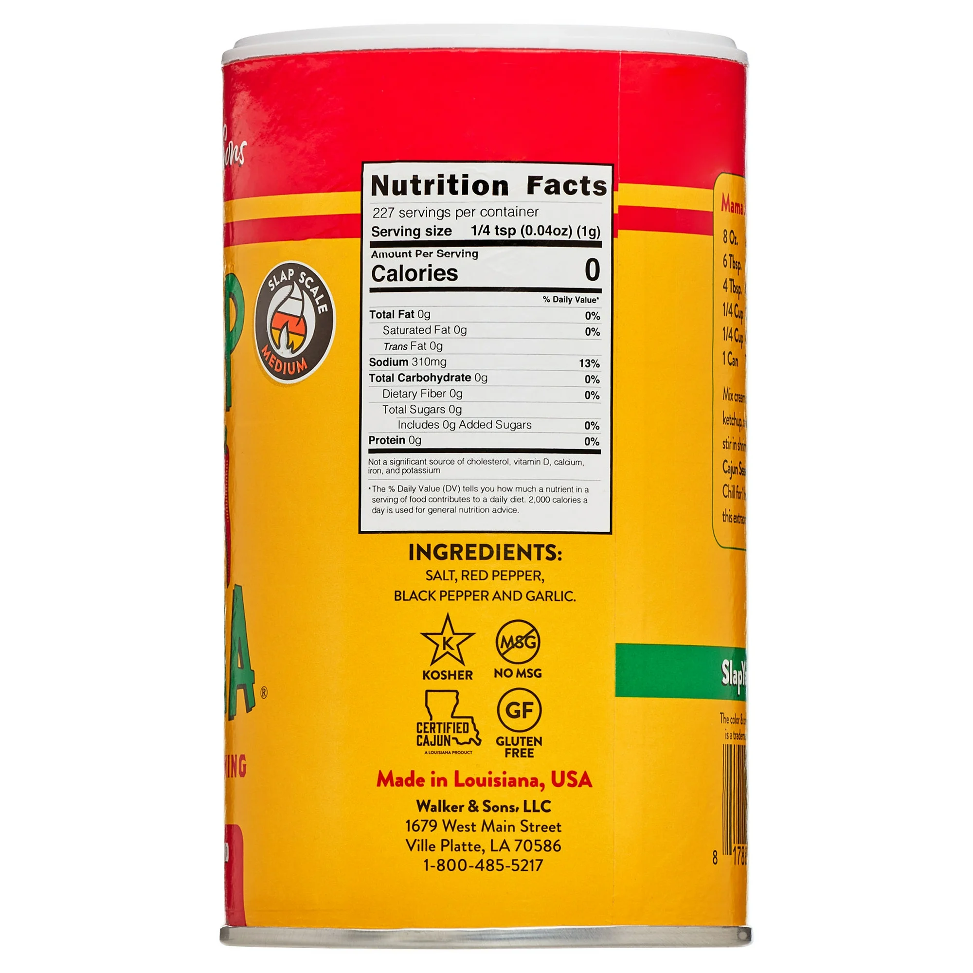 Slap Ya Mama Original Blend Cajun Seasoning, 8 oz Canister – Bold Louisiana-Style Spice for Everyday Cooking - Image 8