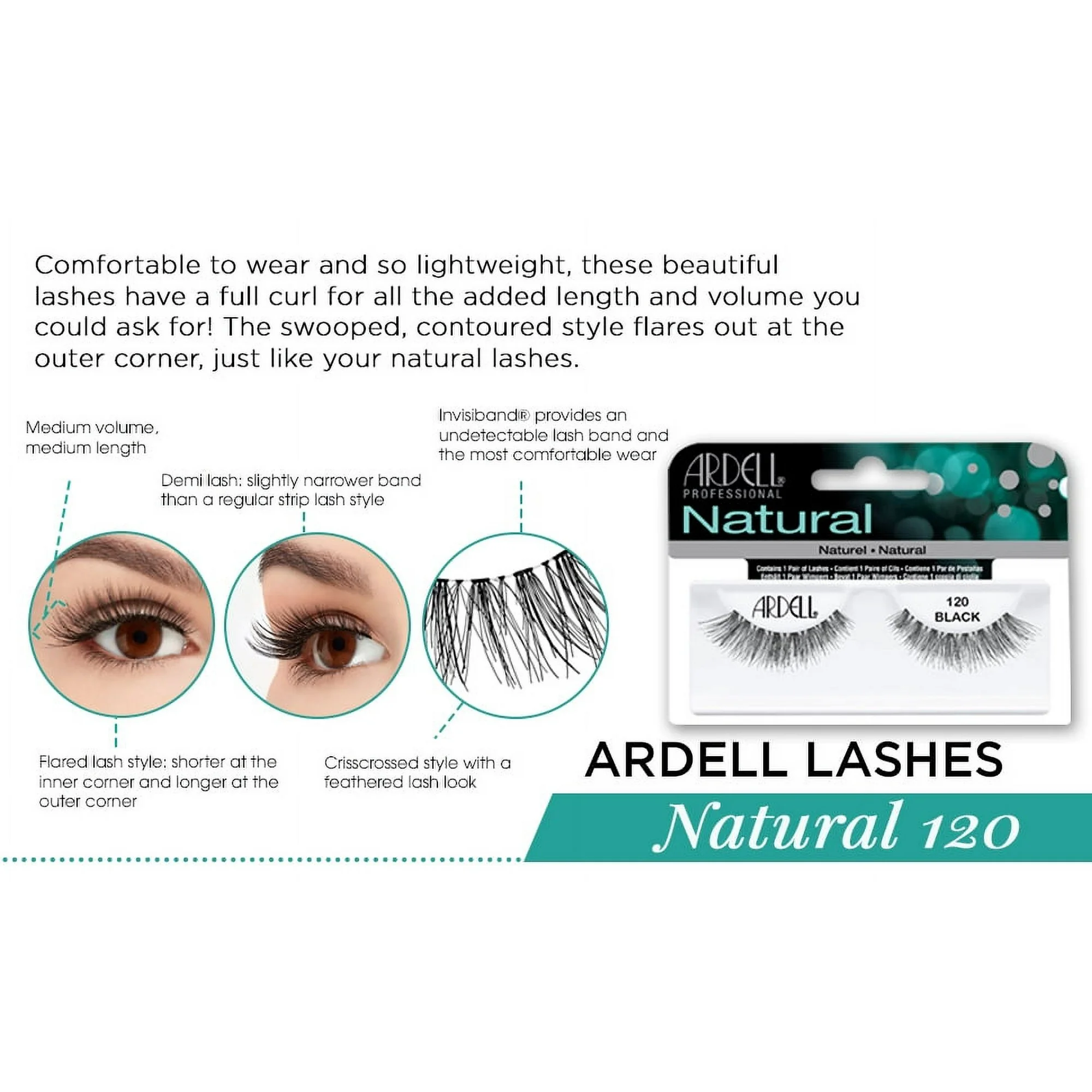 Ardell 120 False Eyelashes, 5 pairs - Image 2