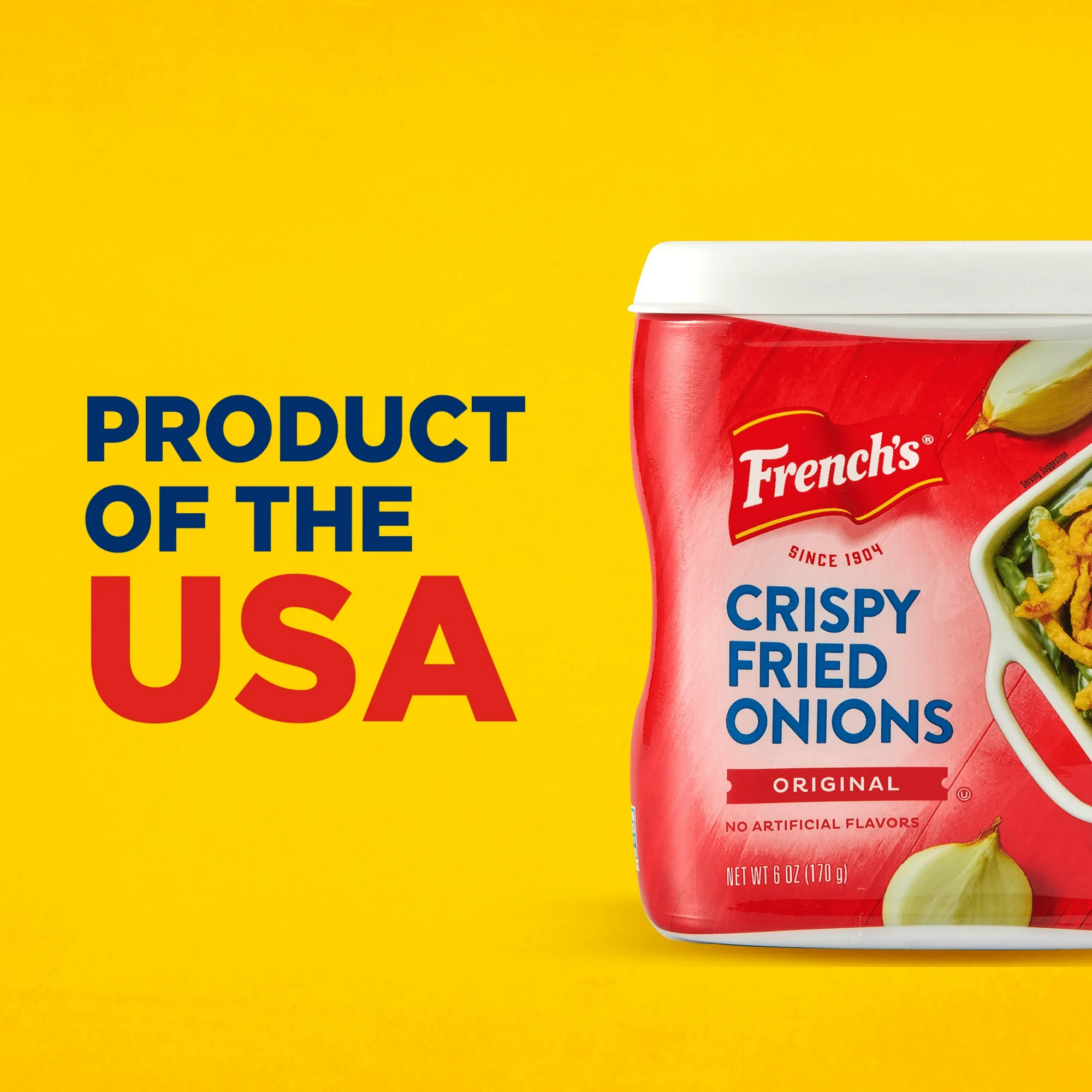 French's Non-GMO Kosher Original Crispy Fried Onions, 6.0 oz Can - Image 9