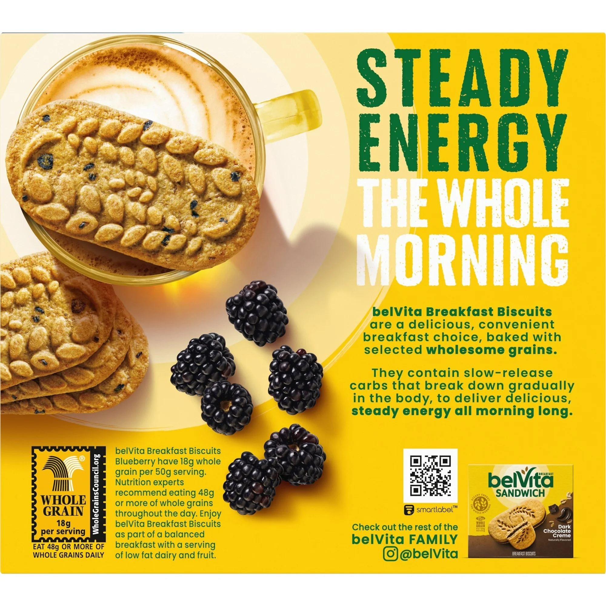 belVita Breakfast Bars Biscuits, Blueberry, 5 Packs (4 Biscuits Per Pack) - Image 15