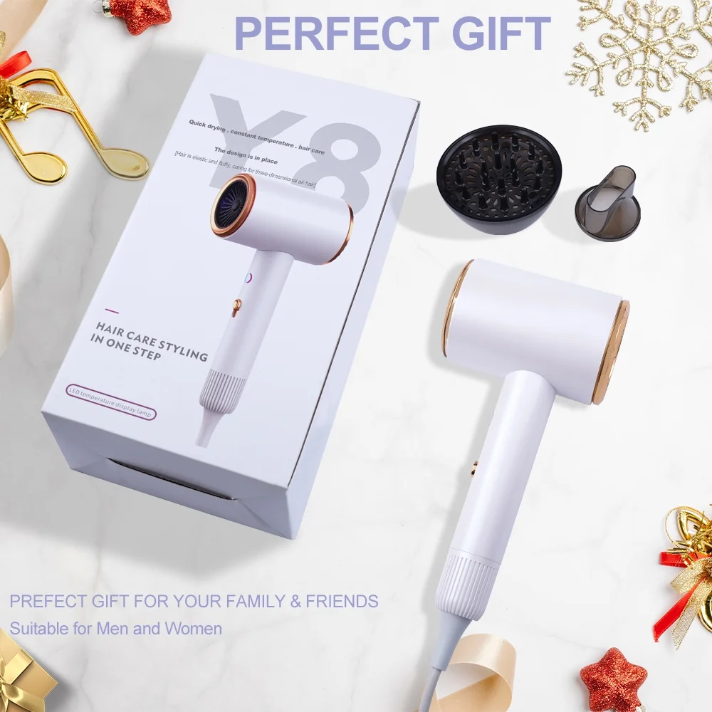 Ionic Hair Dryer, 2100W Professional Blow Dryer, Negative Ion Technolog Drying with 3 Heating, 2 Speed, 2 Nozzle for Home Salon Travel - Image 11