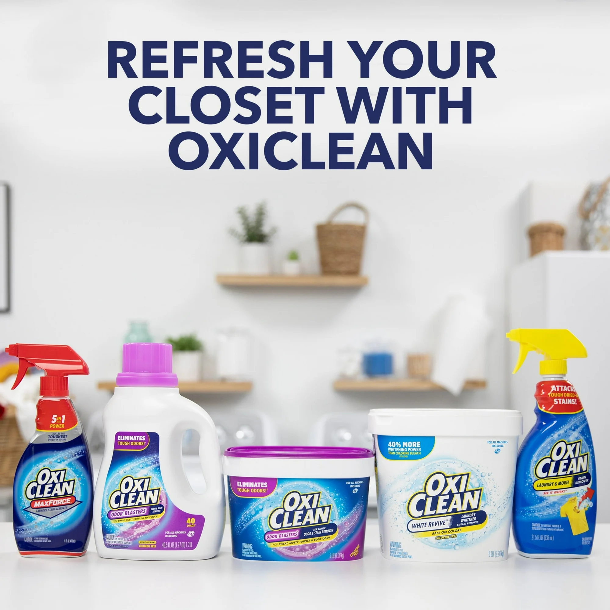 OxiClean Odor Blasters Versatile Odor and Laundry Stain Remover Powder, 5 lb - Image 9