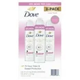 Dove Advanced Care Clear Finish Antiperspirant Spray, 4.8 Ounce (Pack of 3)