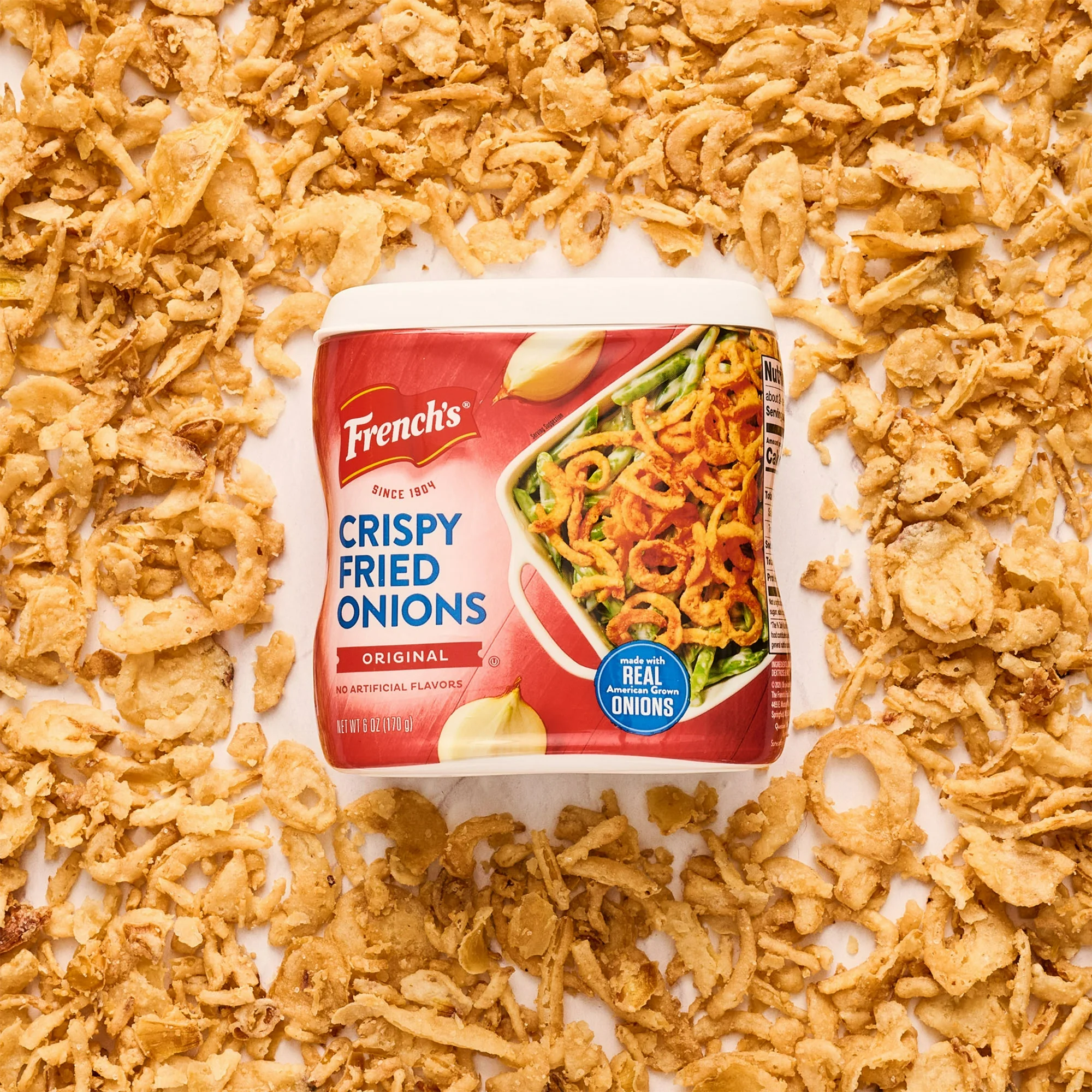 French's Non-GMO Kosher Original Crispy Fried Onions, 6.0 oz Can - Image 8