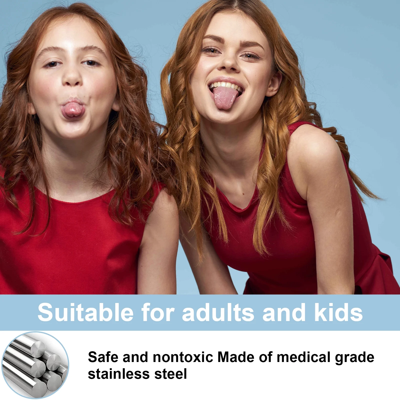 Mitimi Tongue Scraper for Adults (2 Pack) , 100% Useful Surgical Stainless Steel Tongue Cleaner for Both Adults and Kids - Image 3