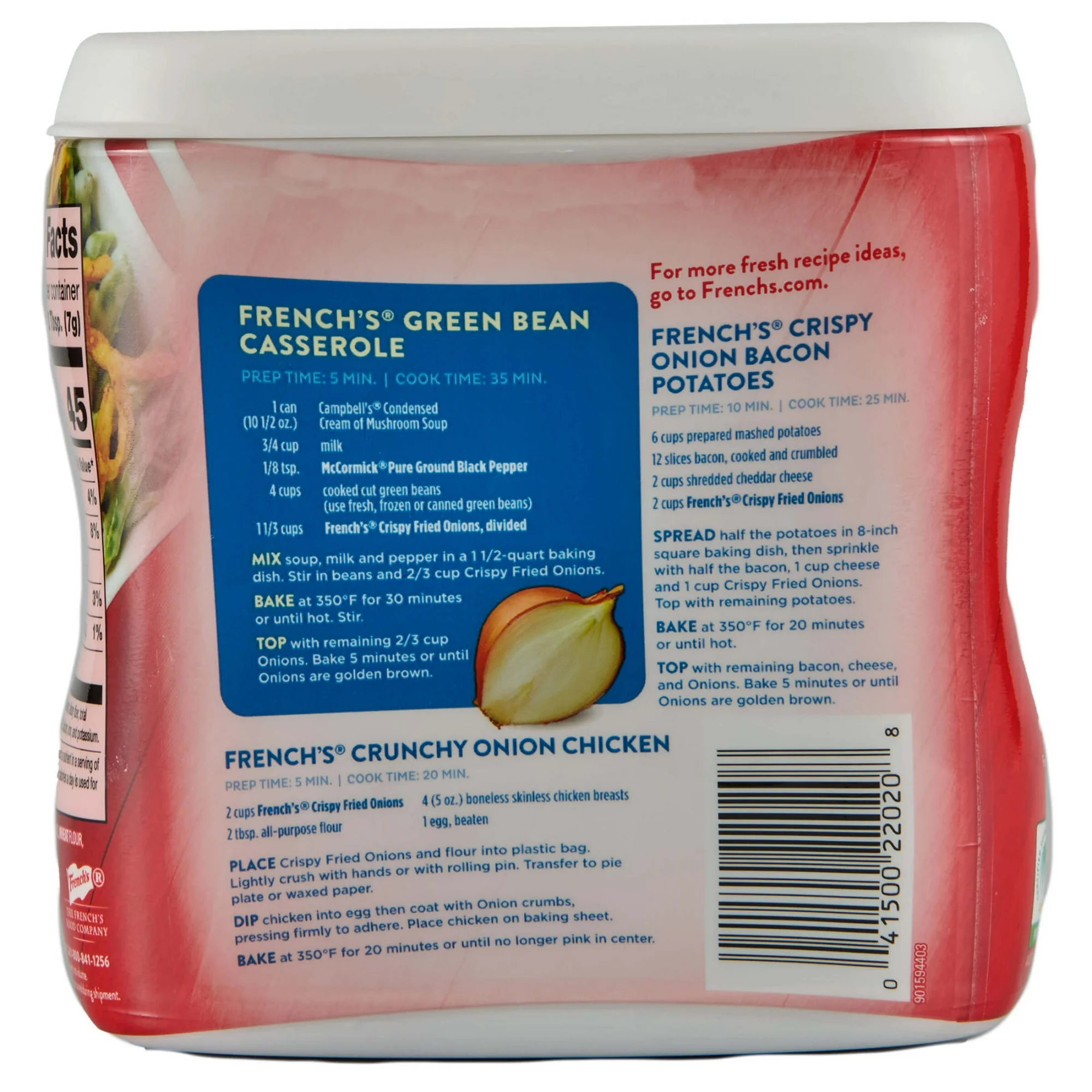 French's Non-GMO Kosher Original Crispy Fried Onions, 6.0 oz Can - Image 23