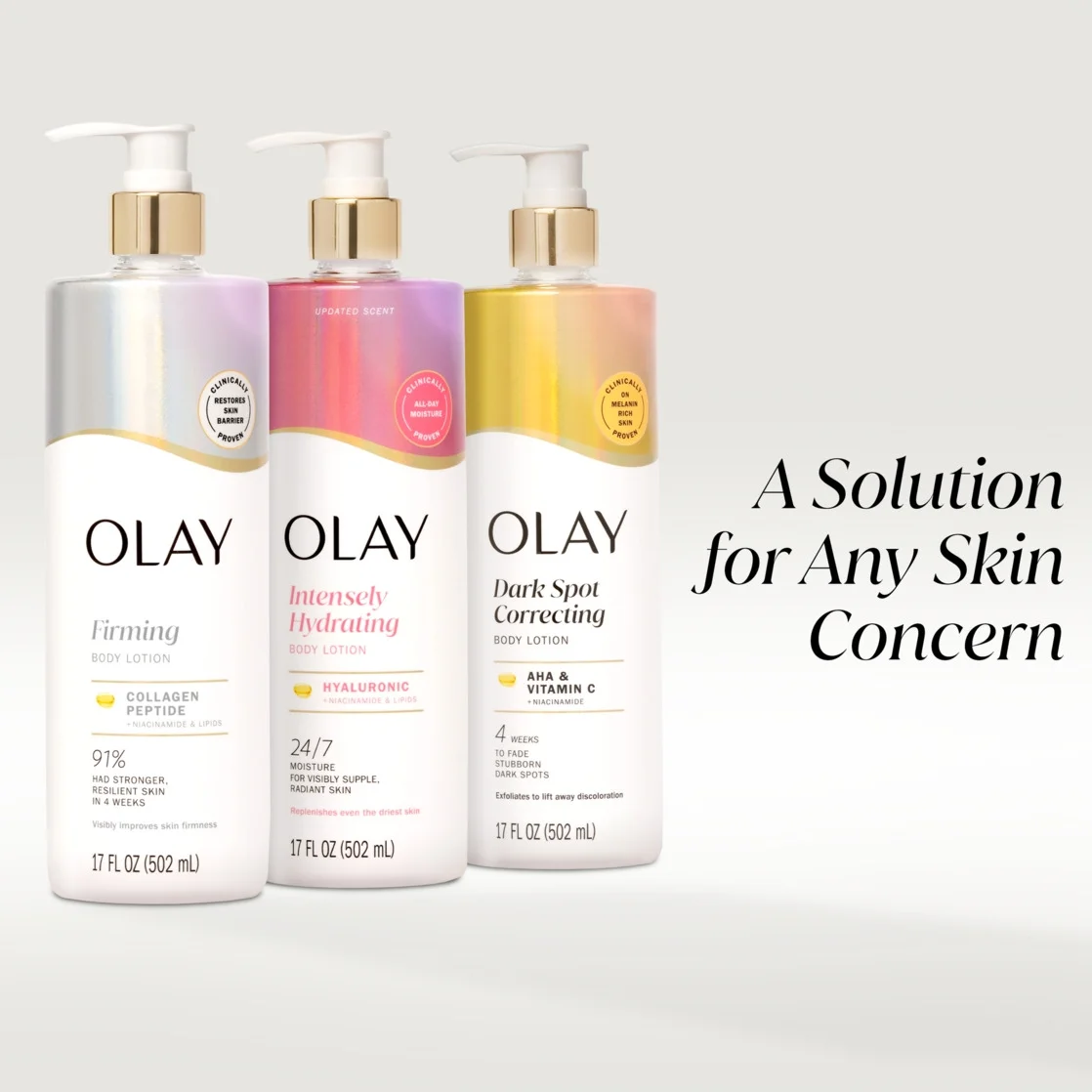 Olay Firming Body Lotion, Hydrating, Collagen, Pump 17 fl oz - Image 9