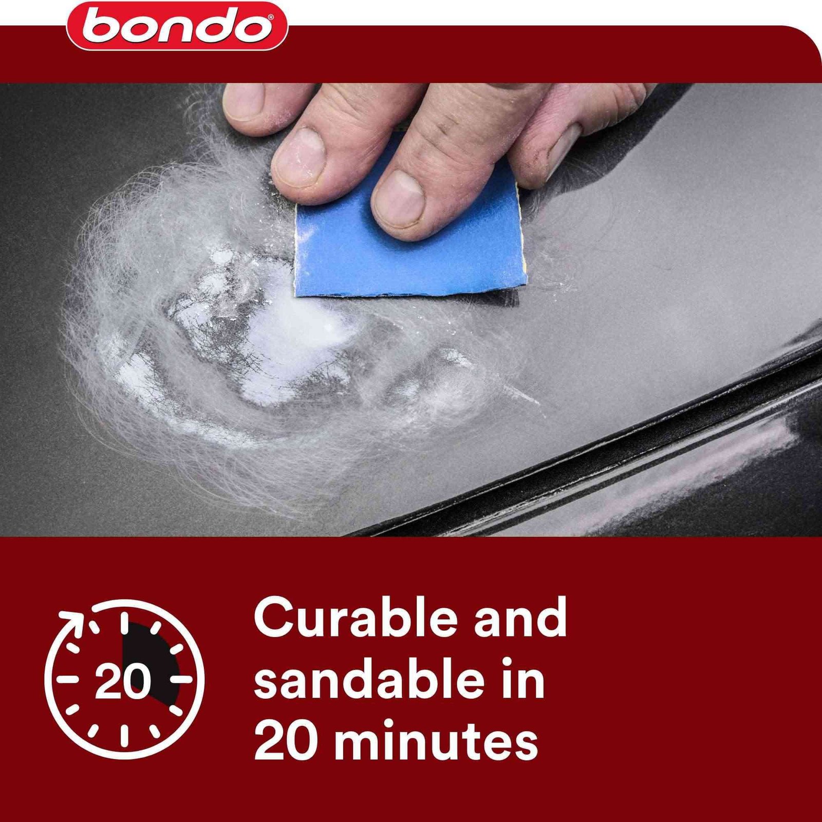 Bondo Glazing and Spot Putty, 00907ES, 4.5 oz, 1 Tube - Image 9