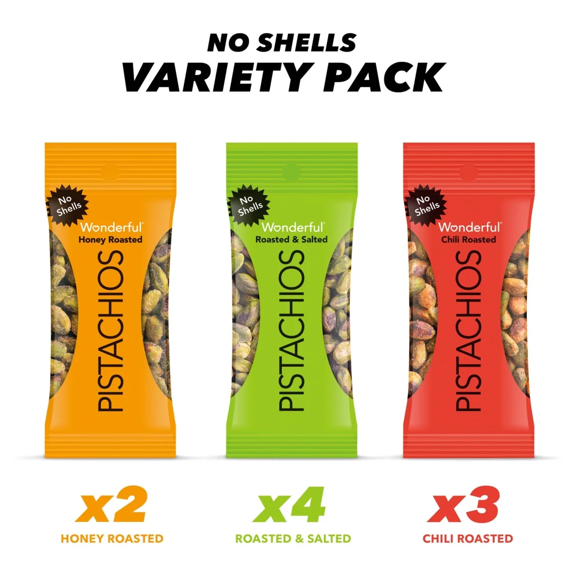 Wonderful Pistachios No Shells Variety, 0.75 Ounce Bags (Pack of 9) - Image 3