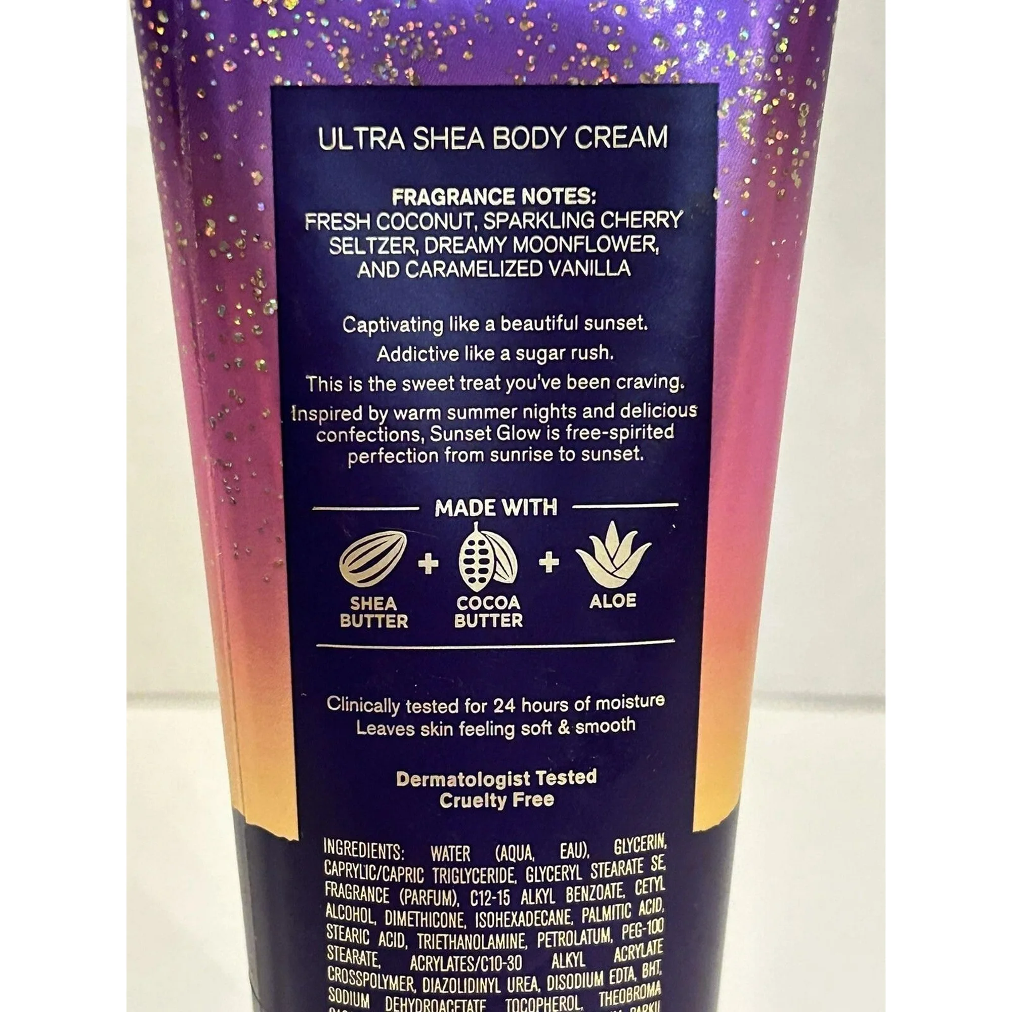 Bath and Body Works Sunset Glow Ultimate Hydration Body Cream (8 oz / 226 g) - Image 3